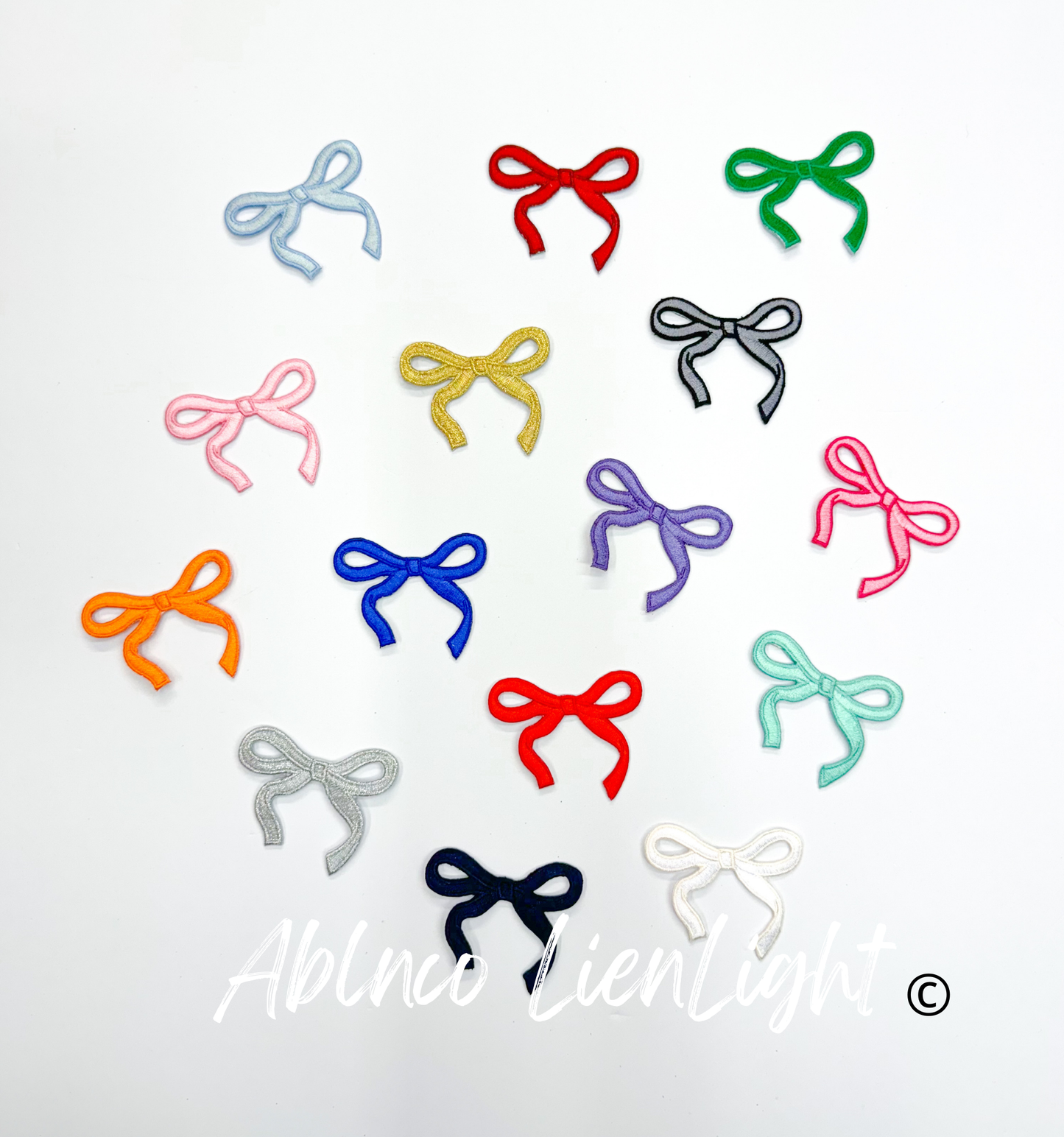 ABLN Boutique - Gold Dainty Bow- Iron on Patch