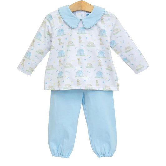 Trotter Street- Bloomer Pants Set- Puppy Pals
