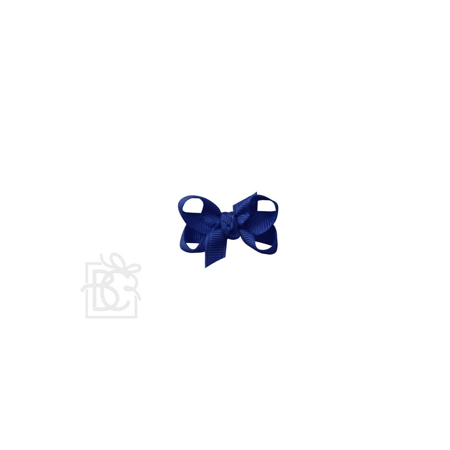 Beyond Creations, LLC - SIGNATURE GROSGRAIN BOW ON CLIP: 3.5" Medium - 7/8" Ribbon on Alligator Clip / WHITE