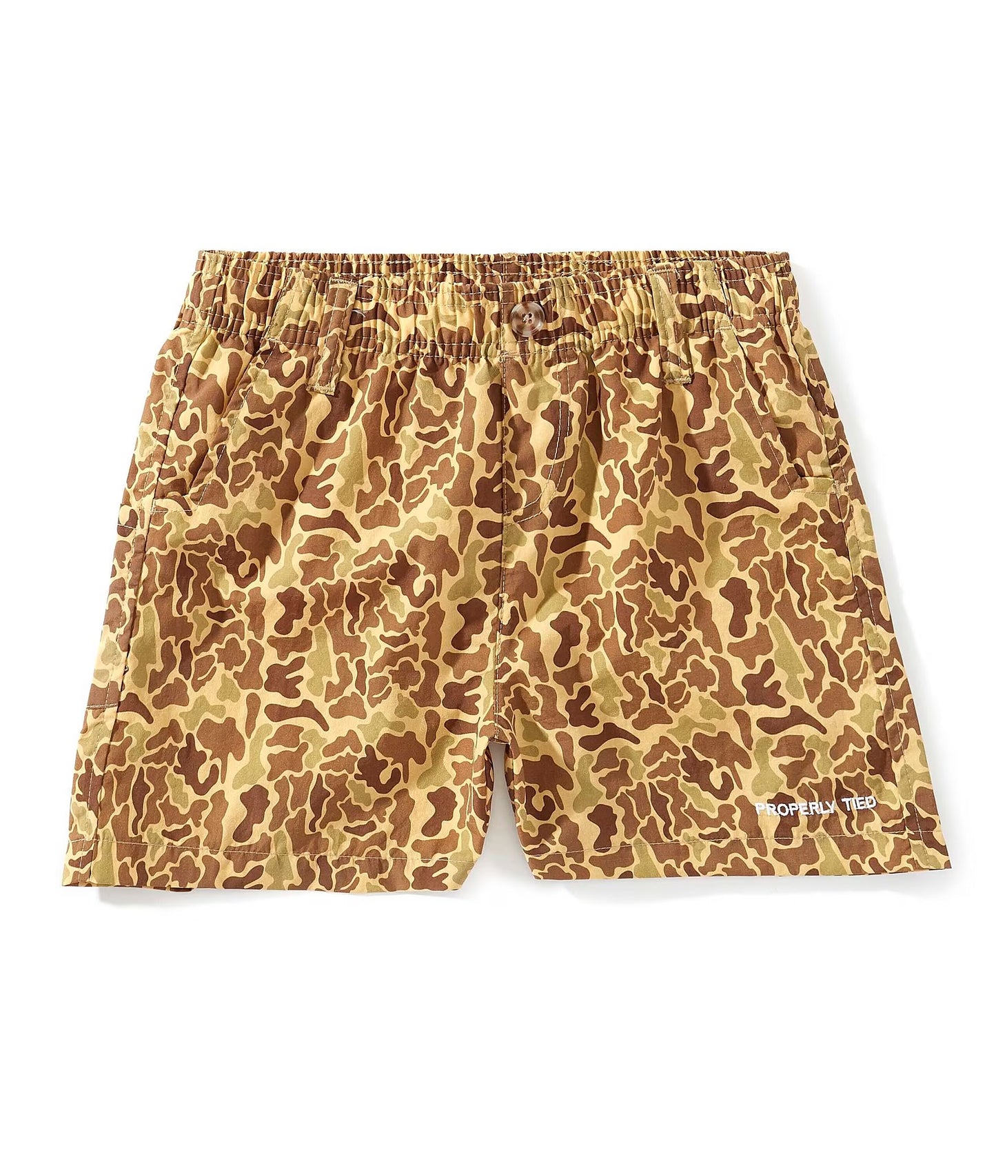 Properly Tied- Boys Mallard Short- Vintage Camo