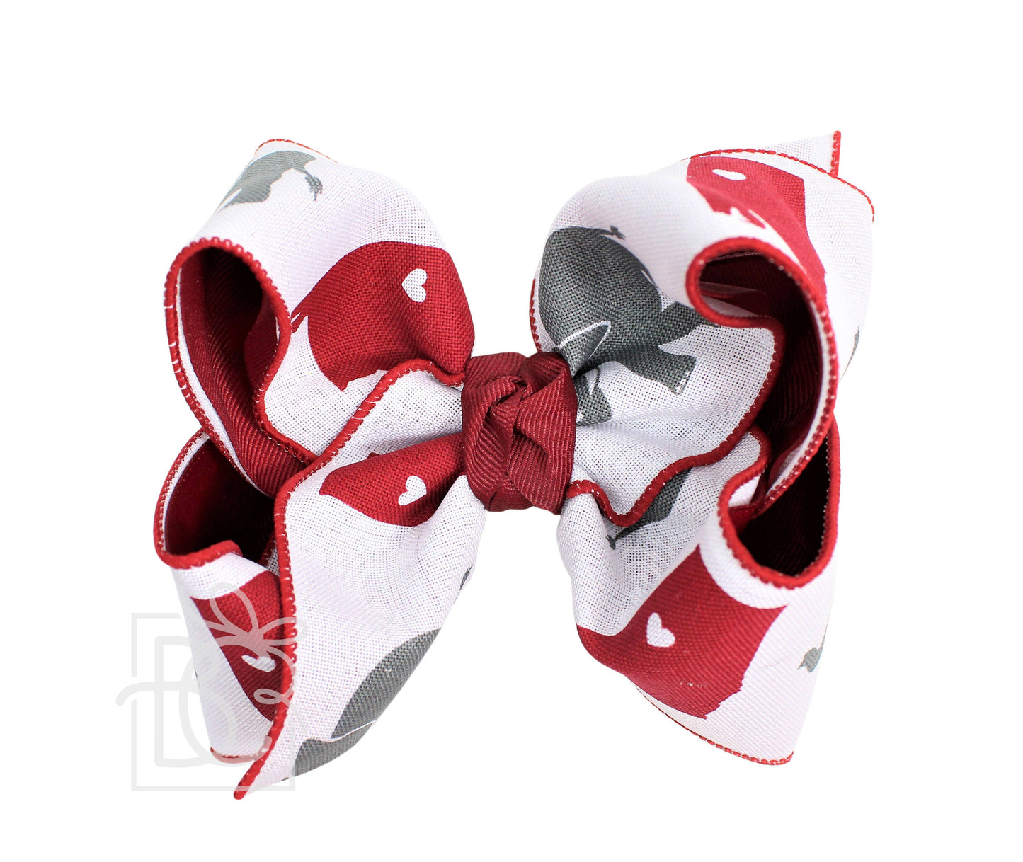 Beyond Creations, LLC - Layered Alabama Elephant Bow: 5.5" XL