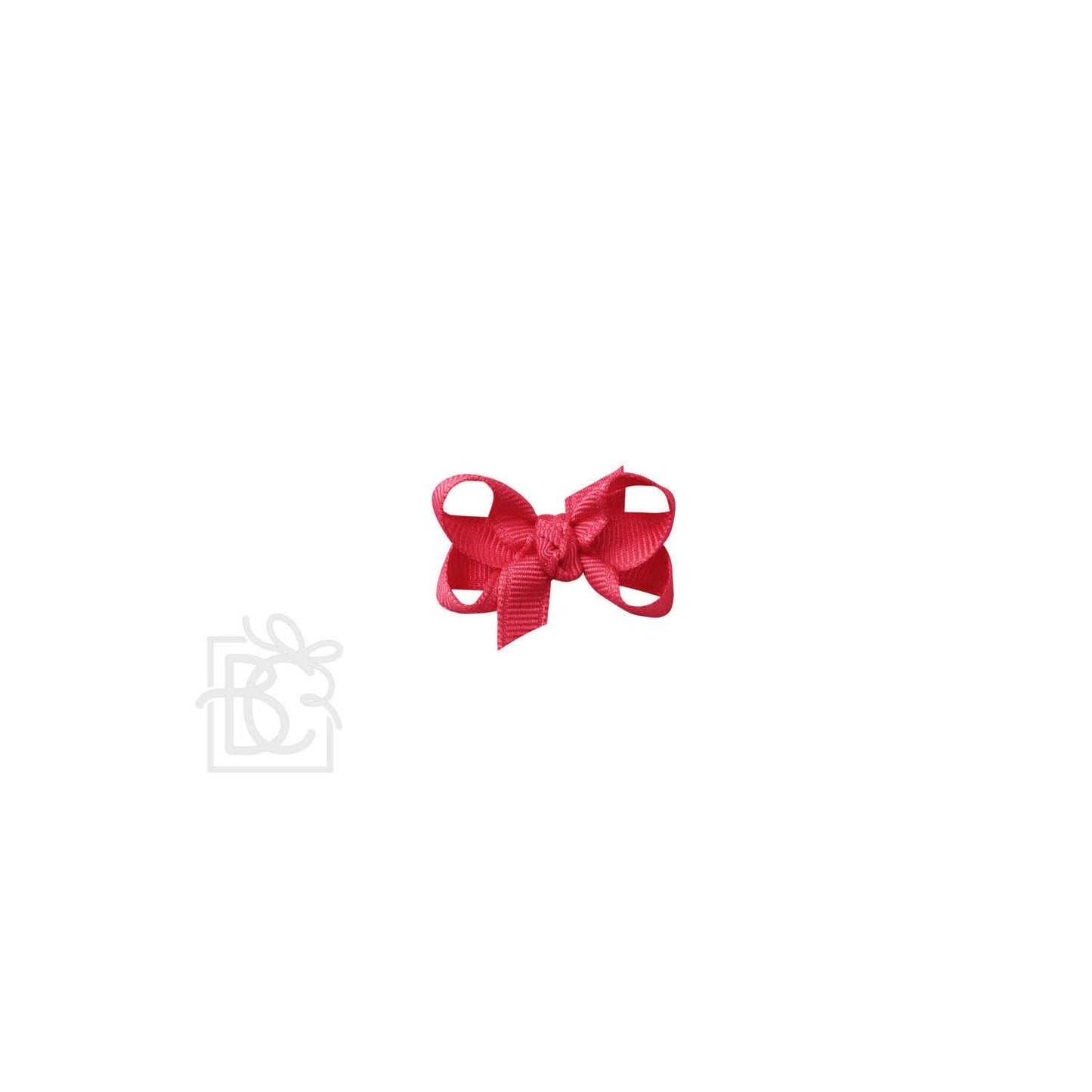 Beyond Creations, LLC - SIGNATURE GROSGRAIN BOW ON CLIP: 3.5" Medium - 7/8" Ribbon on Alligator Clip / RED