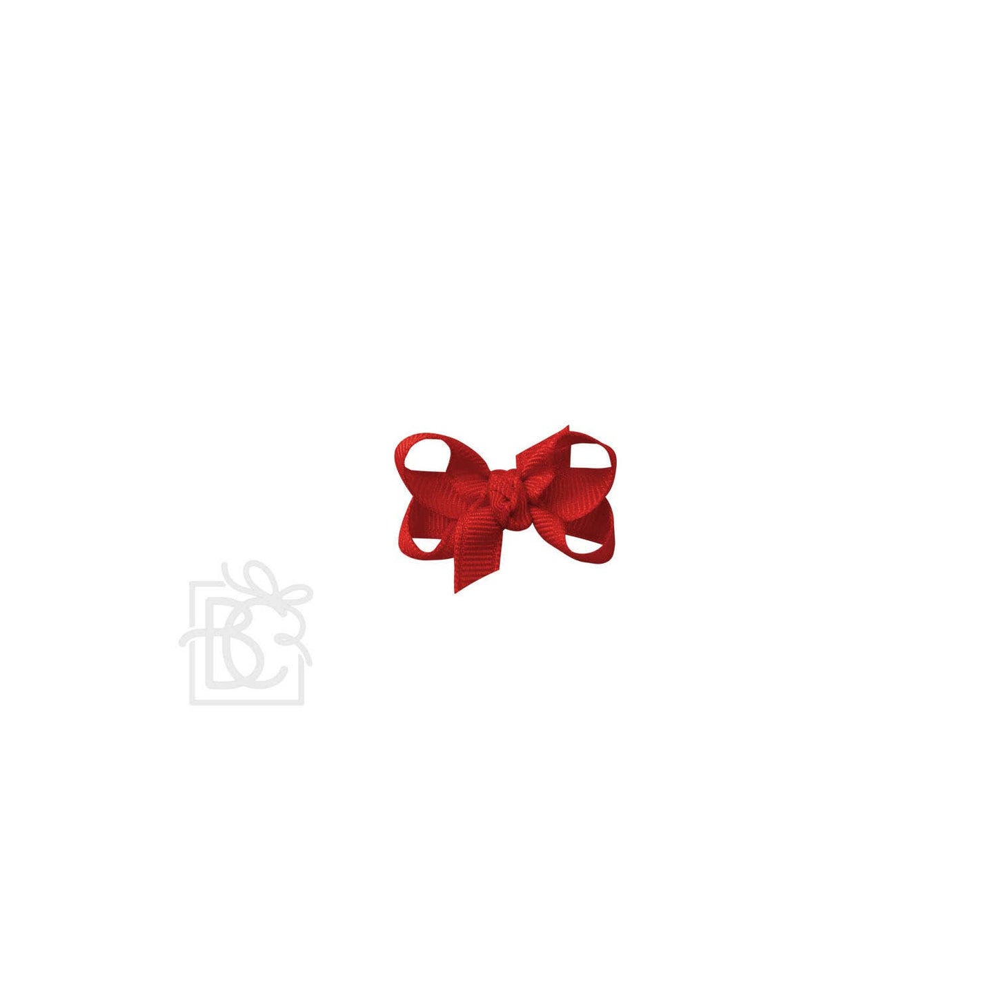 Beyond Creations, LLC - SIGNATURE GROSGRAIN BOW ON CLIP: 3.5" Medium - 7/8" Ribbon on Alligator Clip / RED