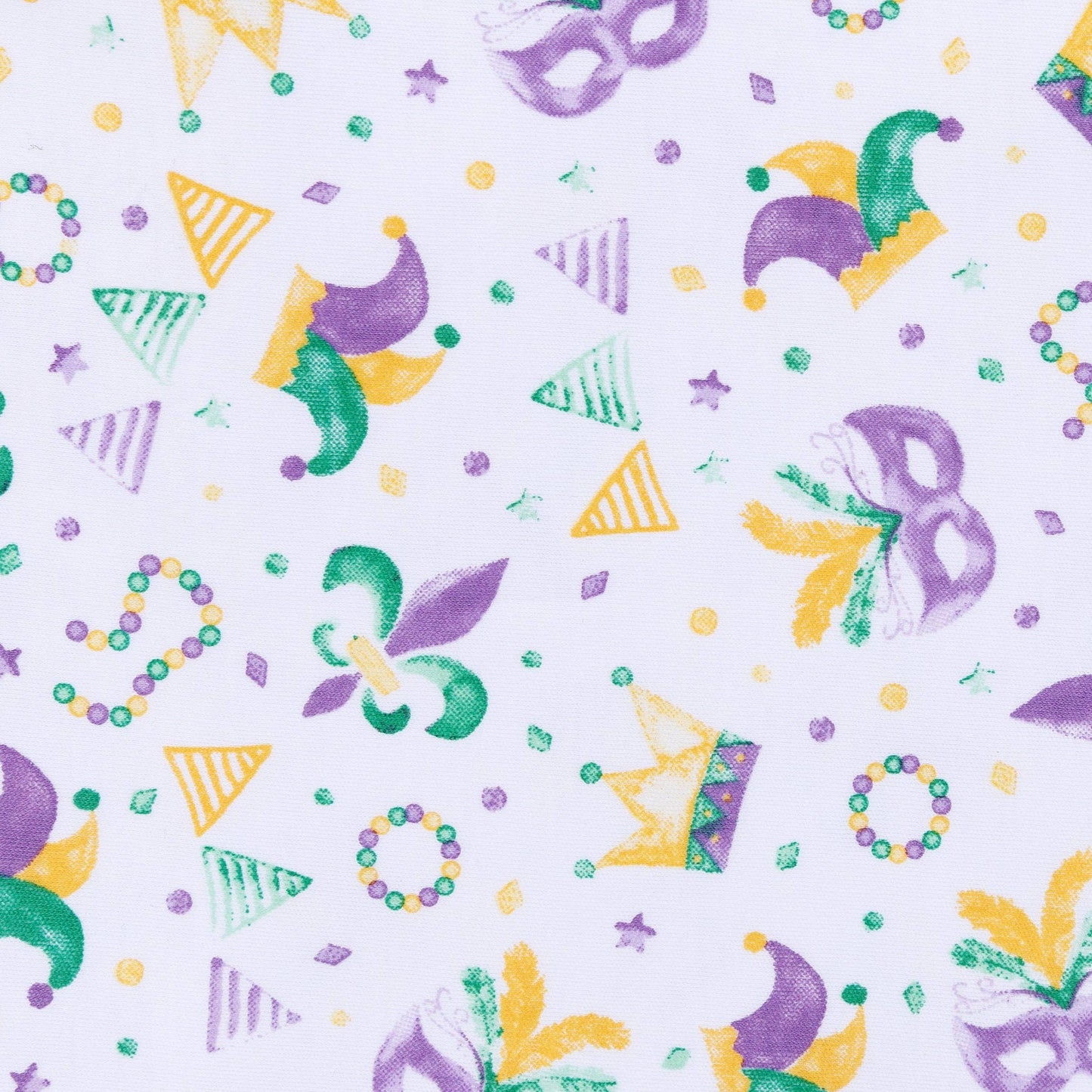 Magnolia Baby - Mardi Gras Munchkins Short Sleeve Nightdress