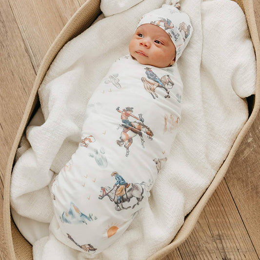 Copper Pearl - Knit Swaddle Blanket - Boone