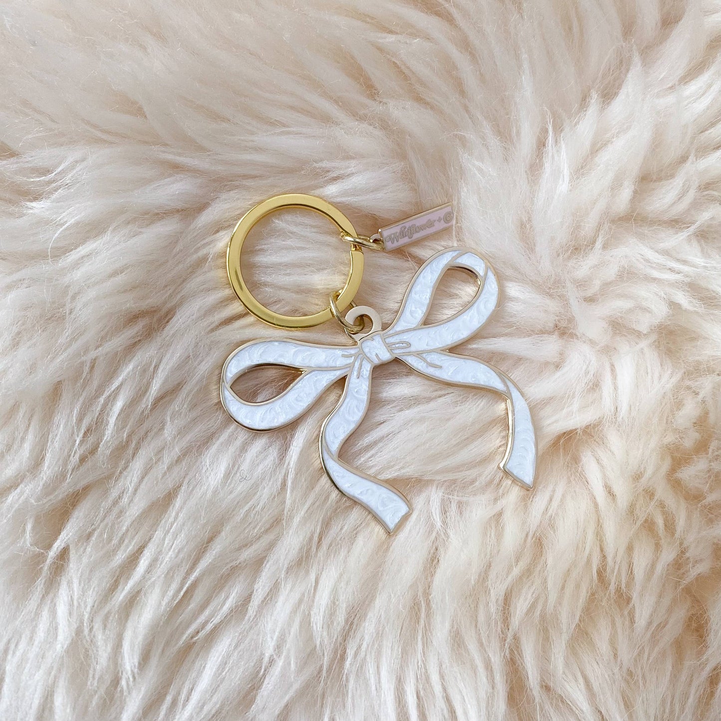 Wildflower + Co. - Bow Enamel Keychain