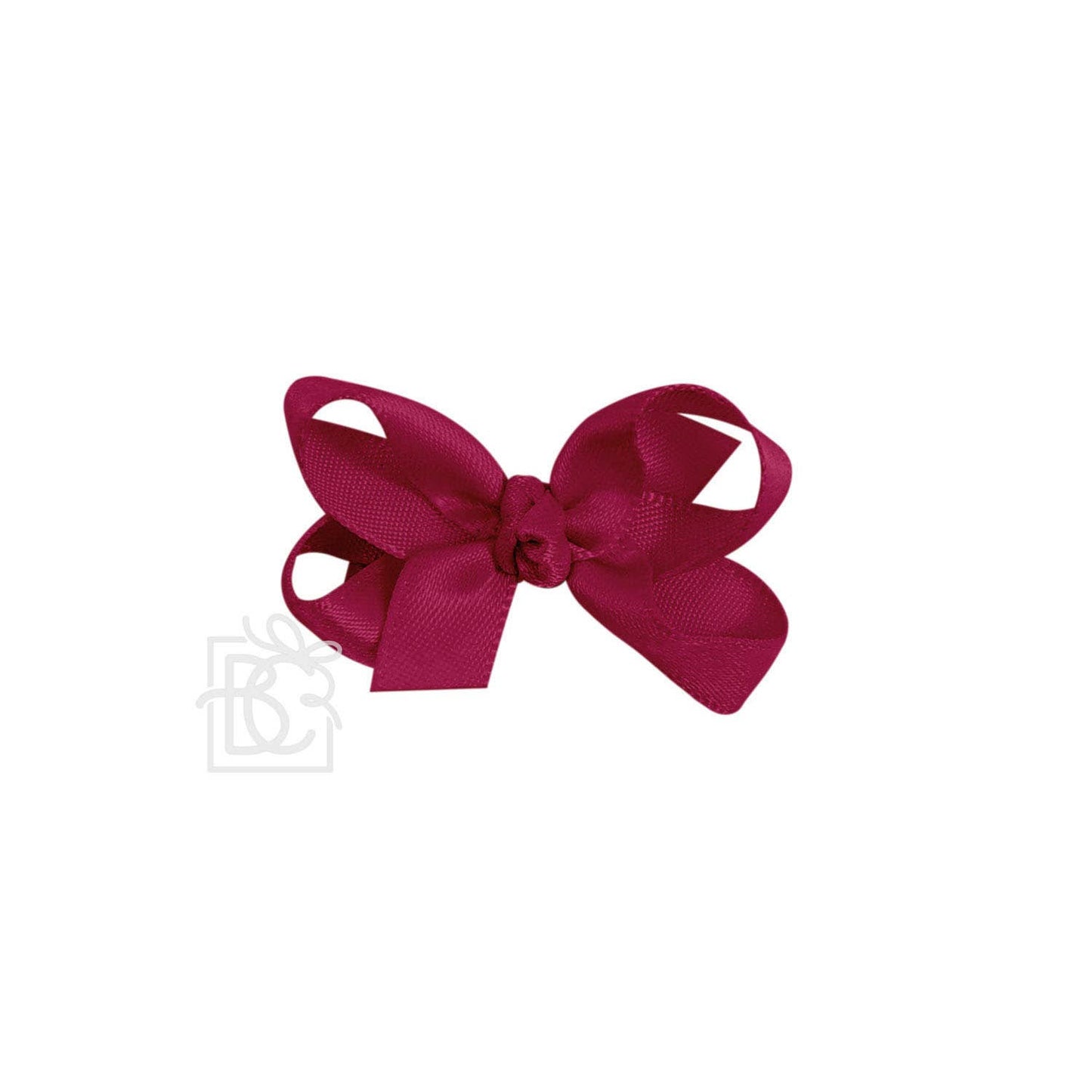 Beyond Creations, LLC - SATIN BOW ON CLIP: ANTIQUE WHITE / 5.5" Huge - 2.25" Ribbon on Alligator Clip