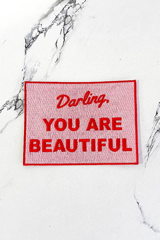 Red "You Are Beautiful" Patch