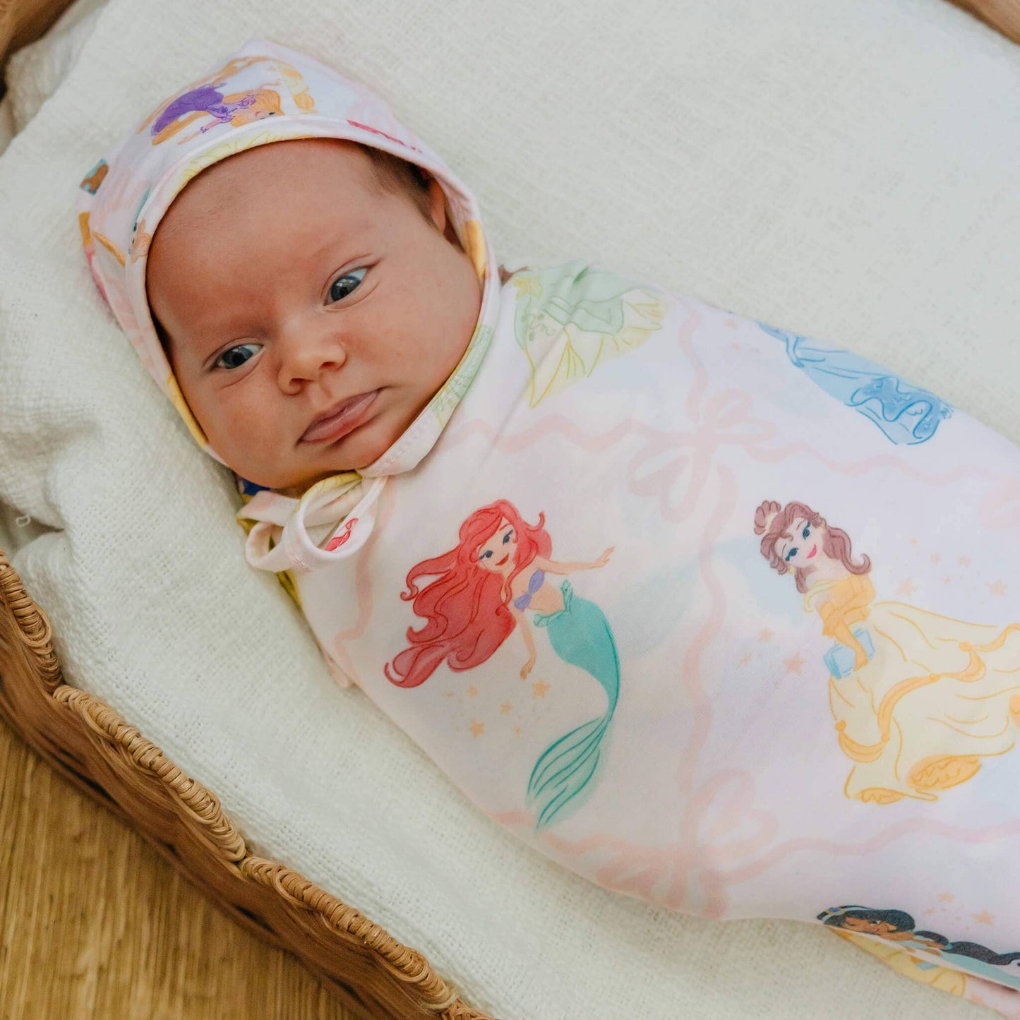 Copper Pearl - Knit Swaddle Blanket - Disney Princess
