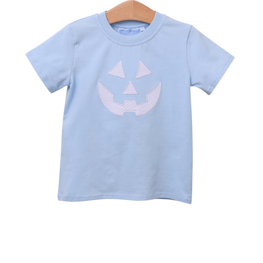 Trotter Street Kids- Jack O’ Lantern Shirt- Blue