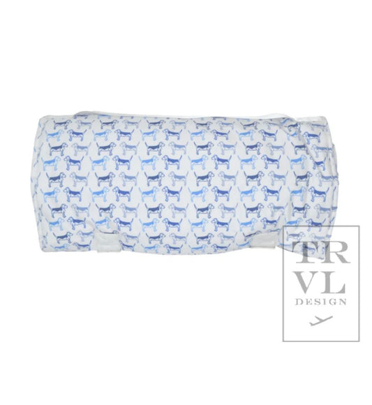 TRVL DESIGN- Rest Up! Puppy Love Blue Nap Mat