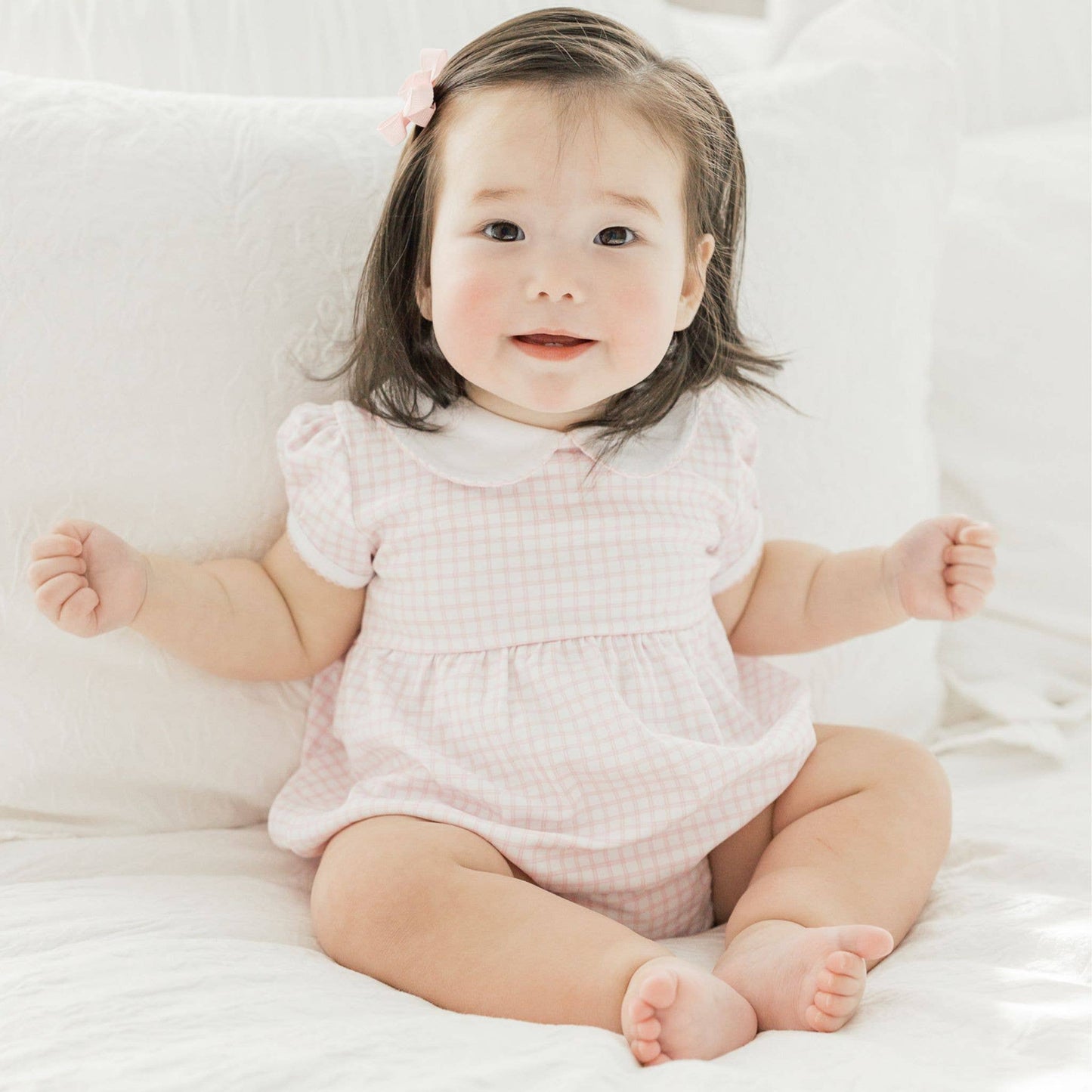 Magnolia Baby - Peek-A-Boo Wishes Collared Bubble - Pink