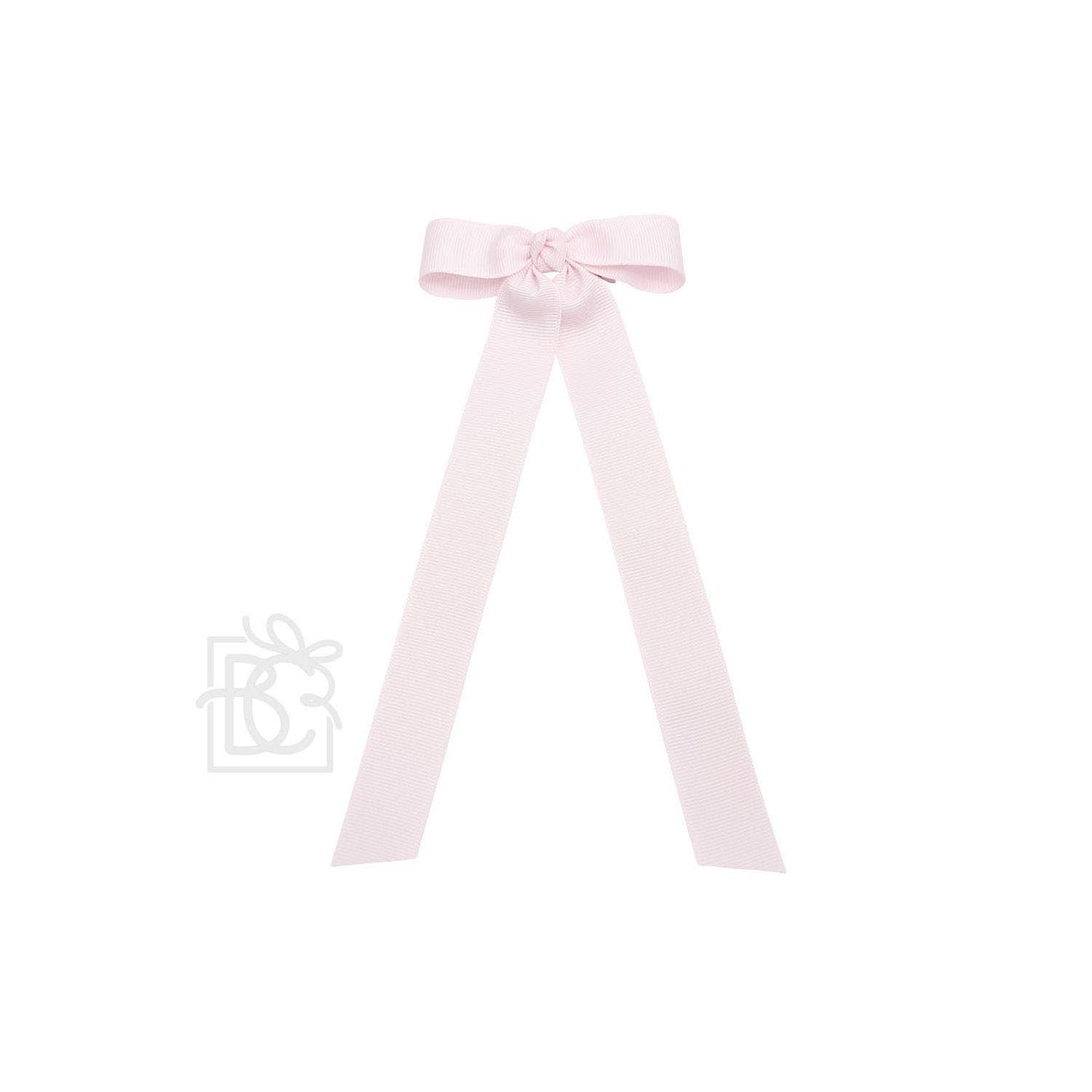 Beyond Creations, LLC - FLAT BOW W/ 7" STREAMERS ON ALLIGATOR CLIP: 4.5" W/ 7" Streamers / MILLENNIUM BLUE