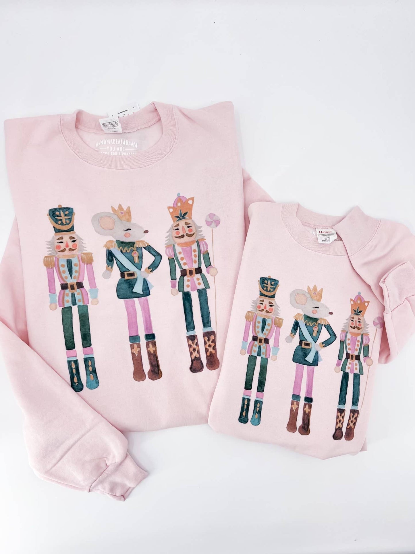 Hand Made Alabama - Kids - Nutcracker Sweatshirt-Pink Design