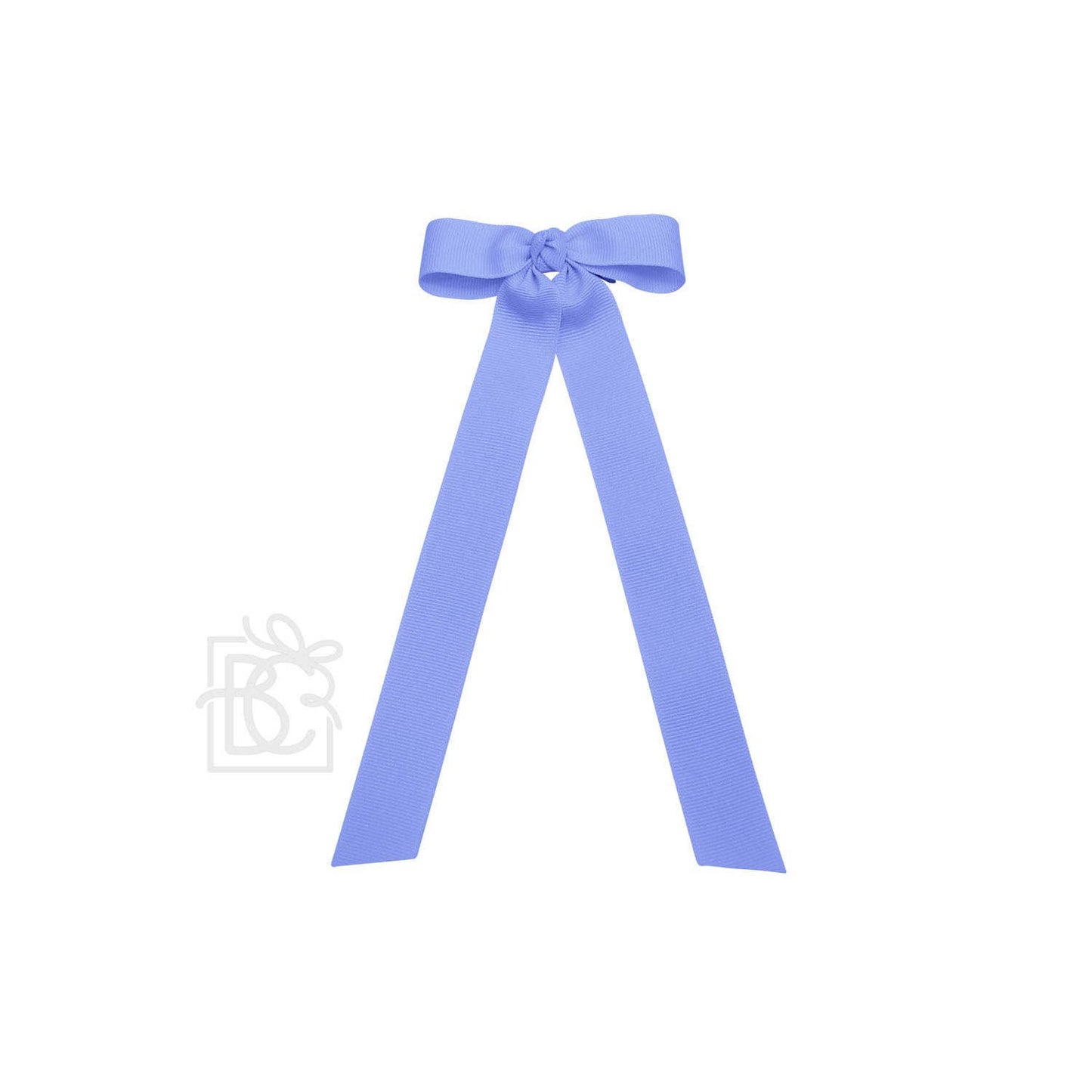 Beyond Creations, LLC - FLAT BOW W/ 7" STREAMERS ON ALLIGATOR CLIP: 4.5" W/ 7" Streamers / MILLENNIUM BLUE