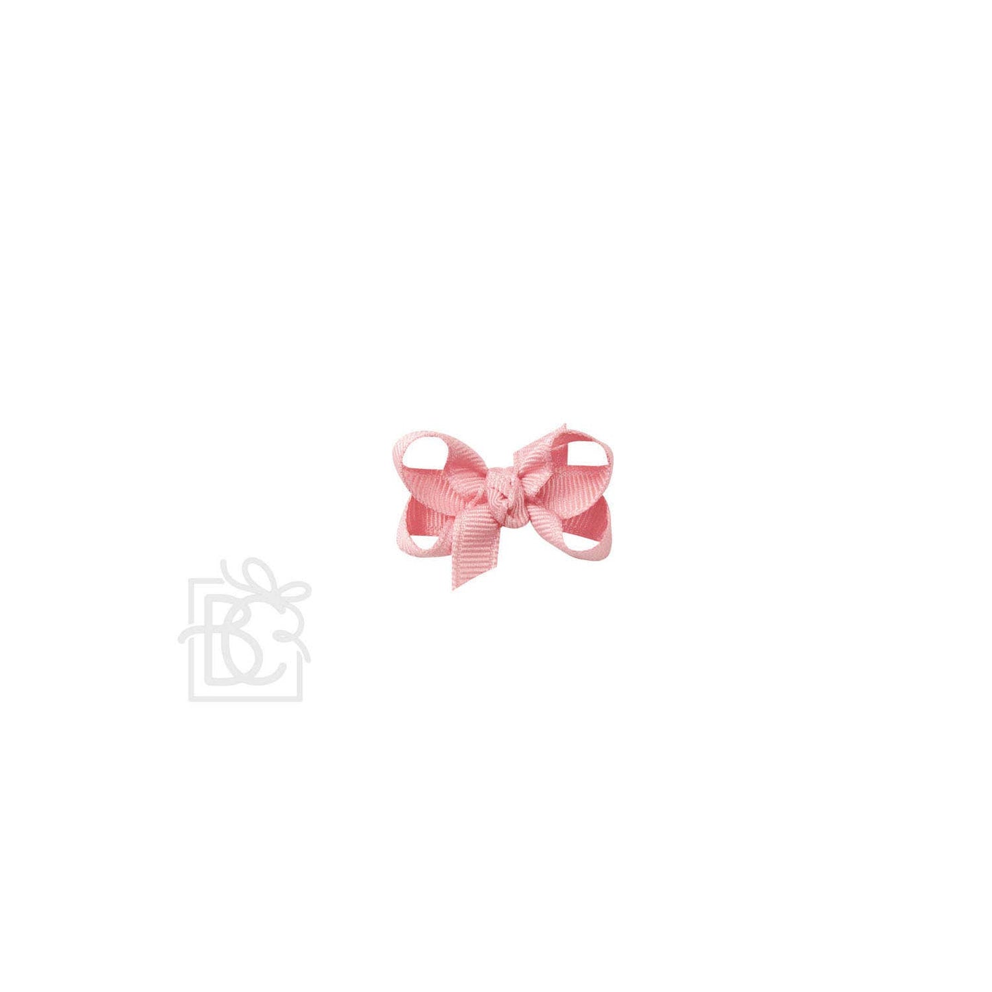 Beyond Creations, LLC - SIGNATURE GROSGRAIN BOW ON CLIP: 5.5" Huge - 2.25" Ribbon on Alligator Clip / POWDER PINK