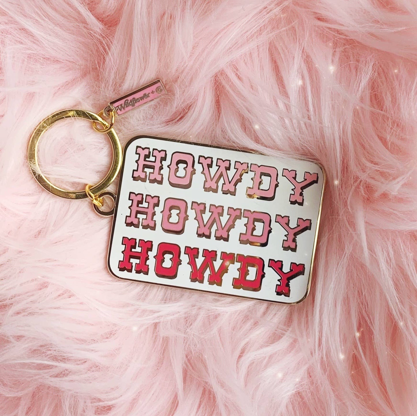 Wildflower + Co. - Howdy Enamel Keychain