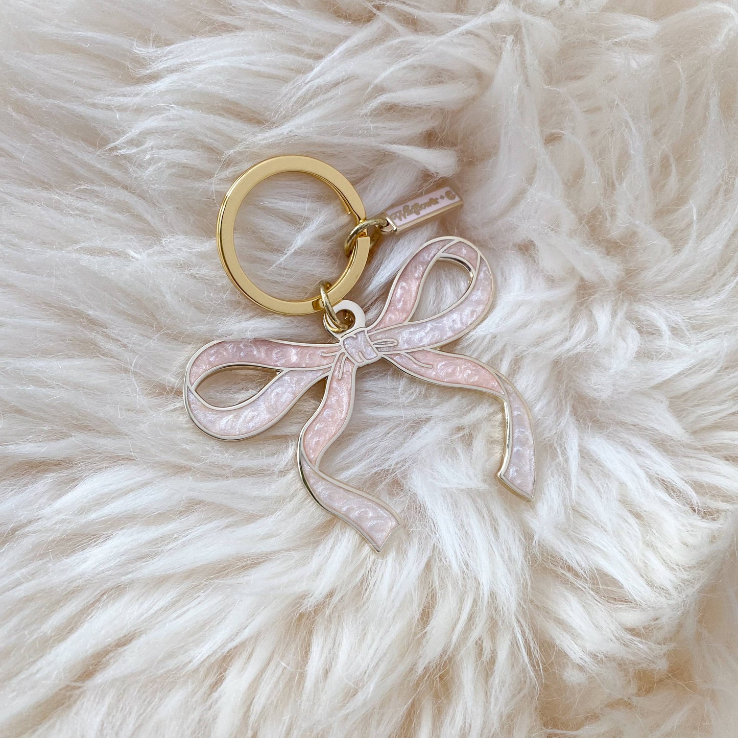 Wildflower + Co. - Bow Enamel Keychain