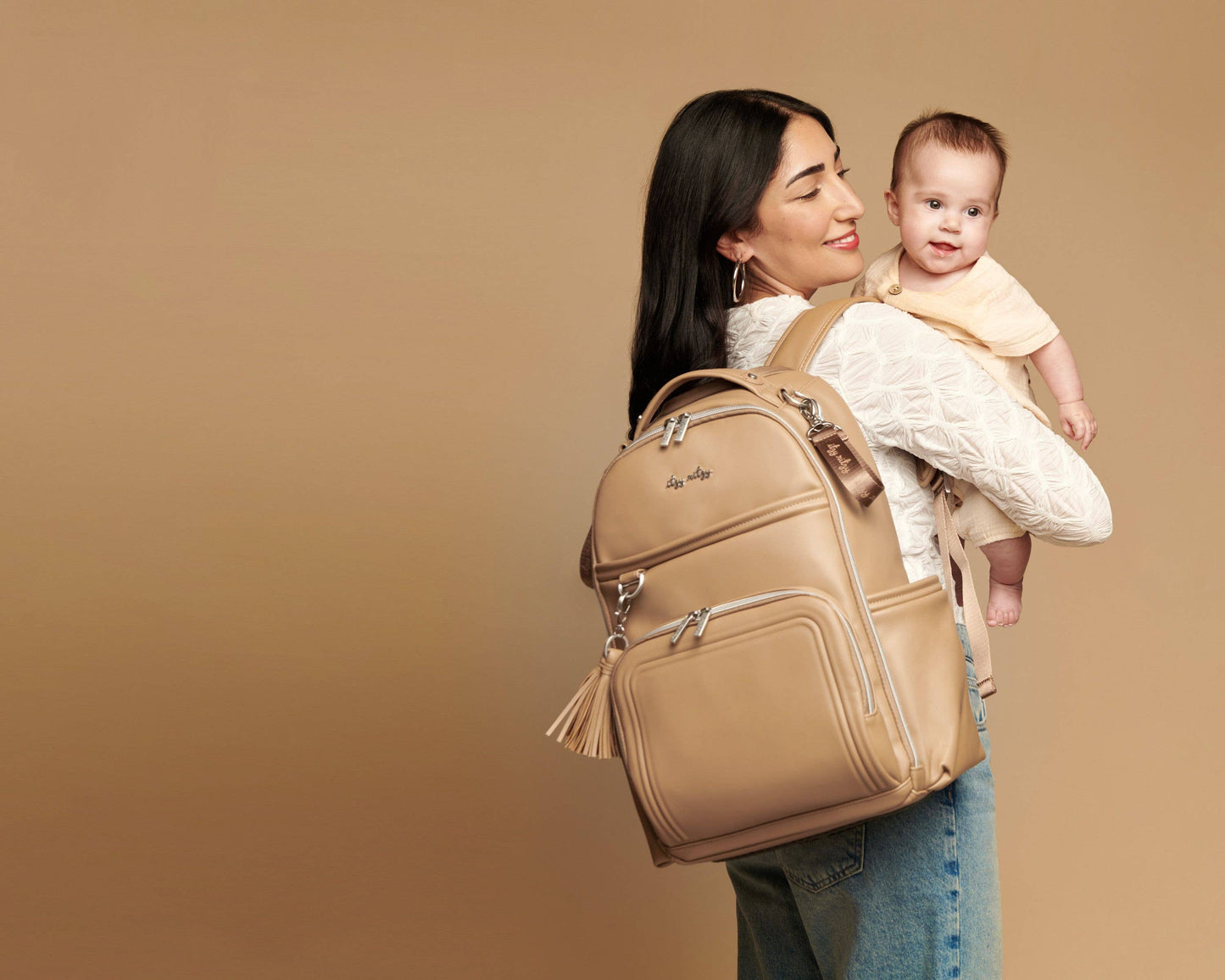 Itzy Ritzy - Chai Latte- Boss Plus-Backpack Diaper Bag