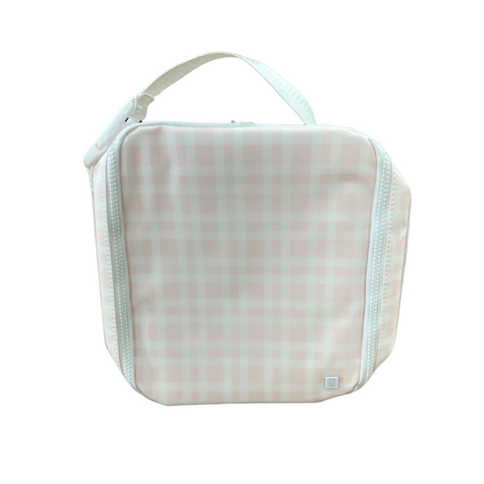 TRVL Design-Insulated Lunch Bag- Pimlico Plaid Pink