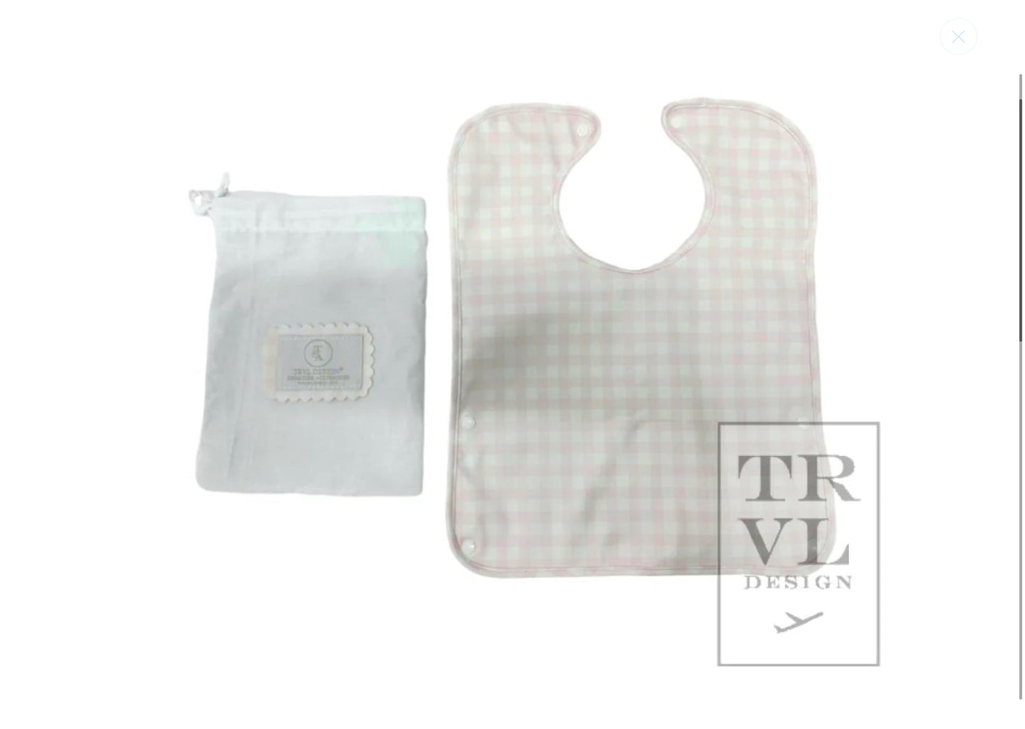 TRVL- Best Bib-Pimlico check pink