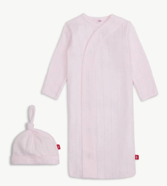Magnetic Me- Gown & Hat Set- Pink Love Lines