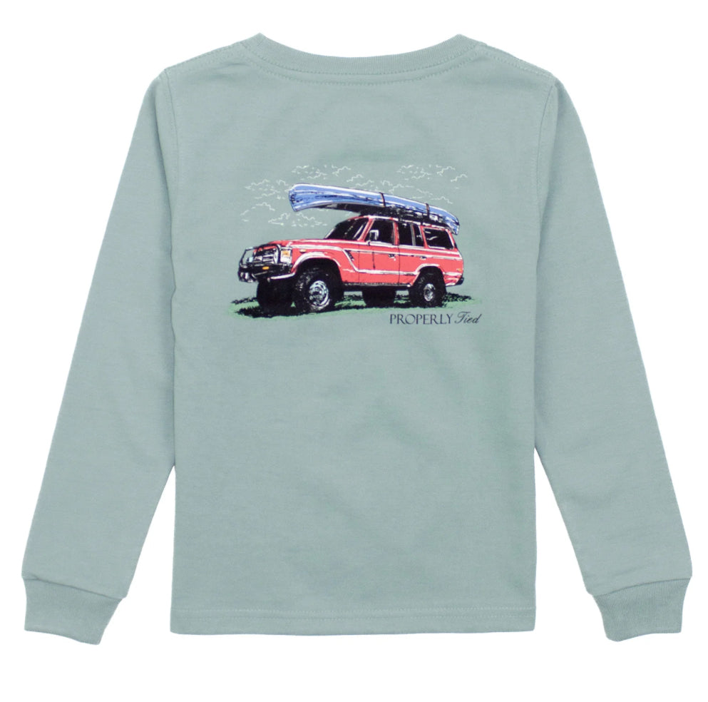 Properly Tied- Boys Explorer LS- Fog
