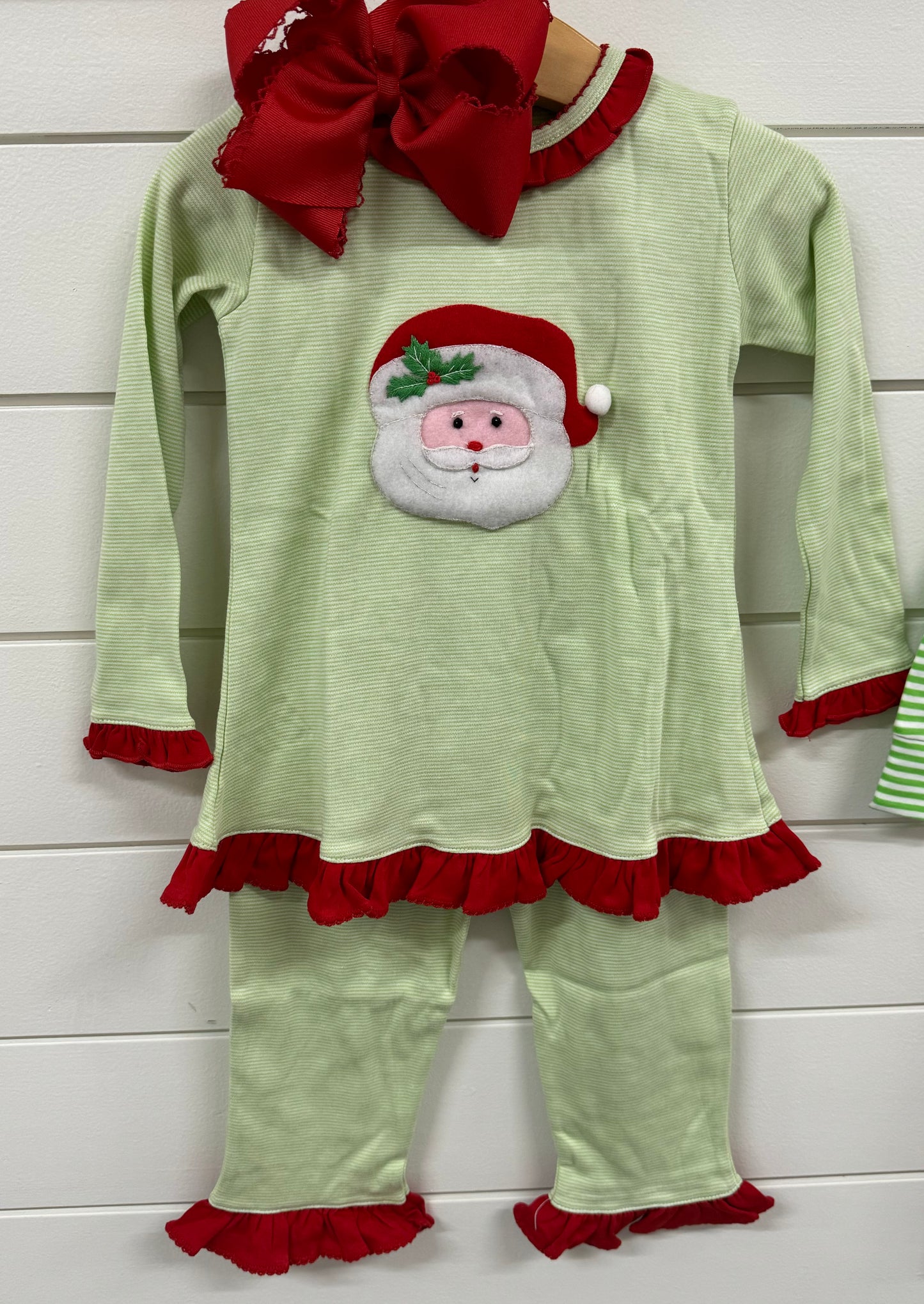 Squiggles- Santa LS + Pant Set