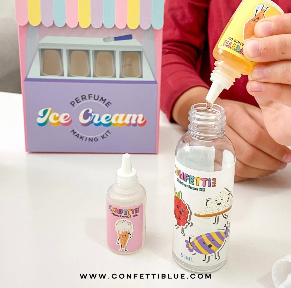 Confetti Blue Perfume Kit- Ice Cream