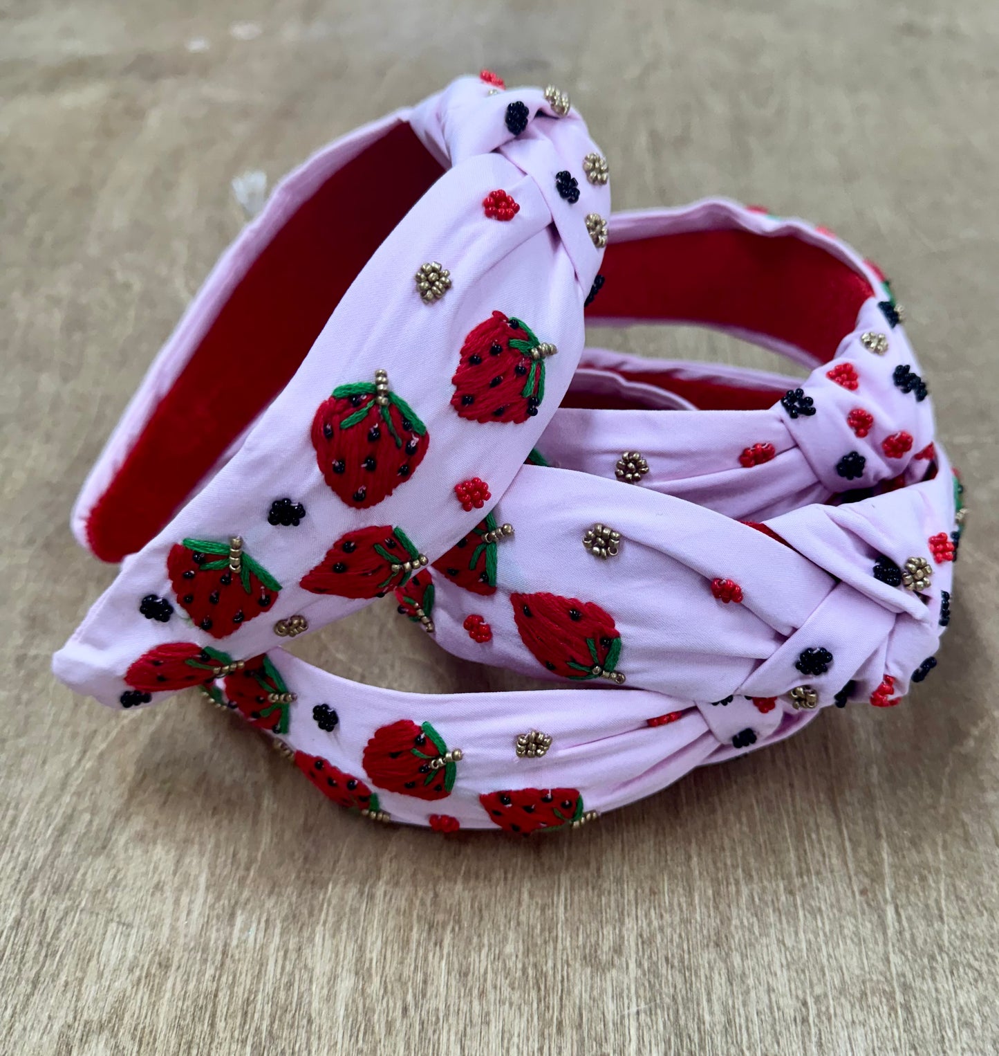 Jumping Jolly Headband- Strawberry