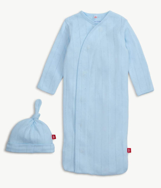 Magnetic Me- Gown & Hat Set- Blue Love Lines