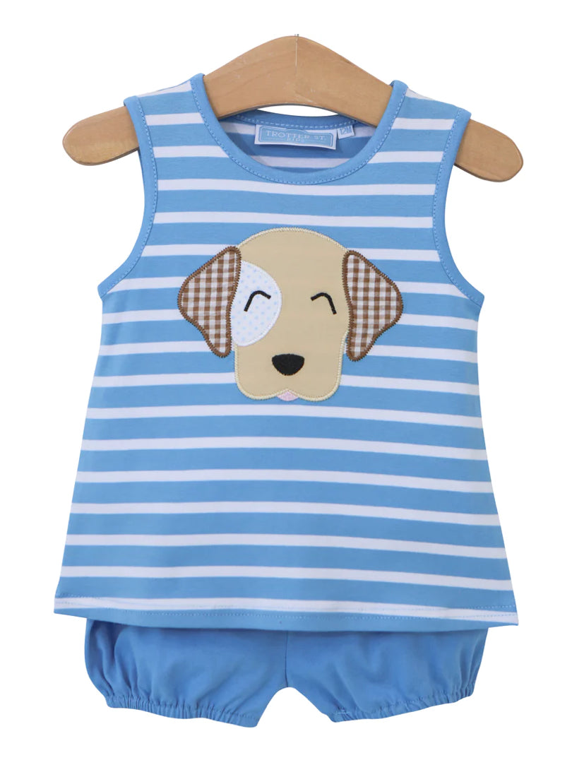 Trotter Street Kids- Puppy Bloomer Set