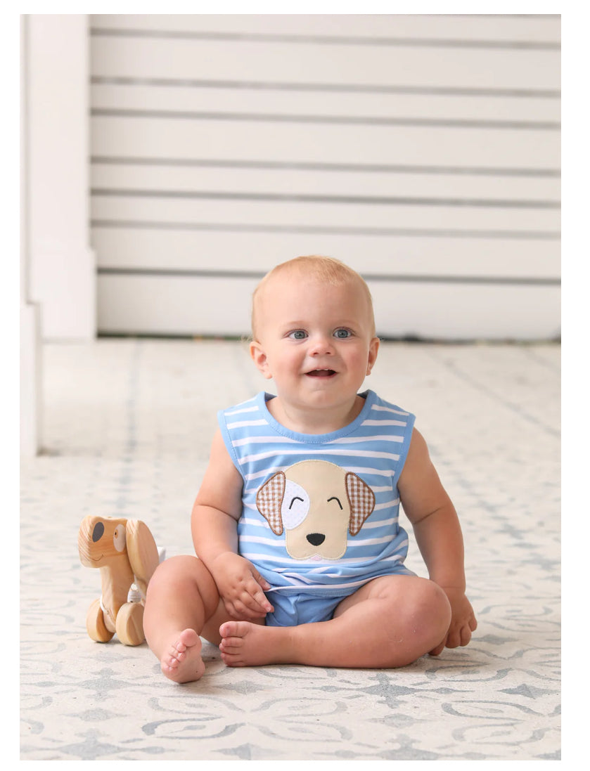 Trotter Street Kids- Puppy Bloomer Set