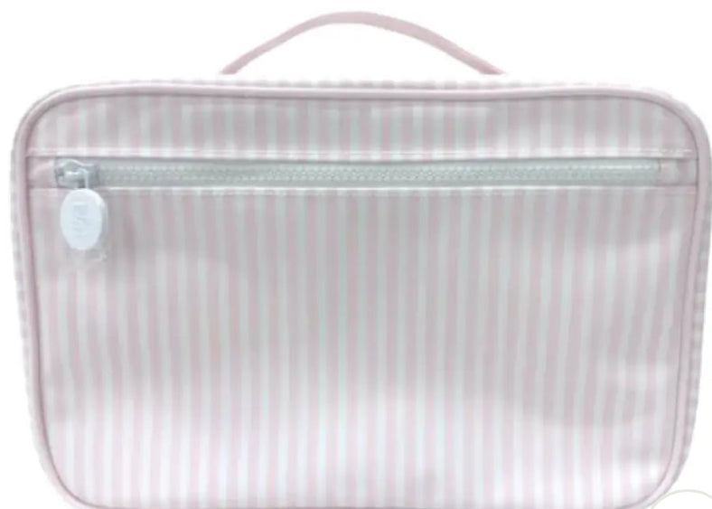 TRVL Bundle Up- Hanging Toiletry Bag/ Pimlico Striped Pink