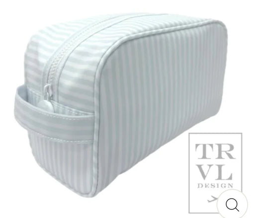 TRVL Stowaway- Toiletry Bag Pimlico Striped Blue