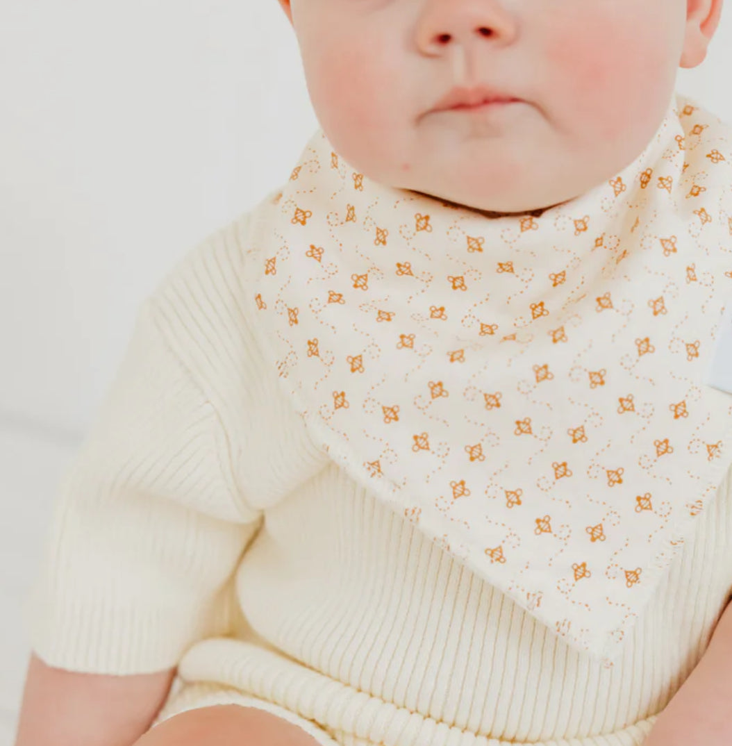 Copper Pearl- Bandana Bibs-Eden