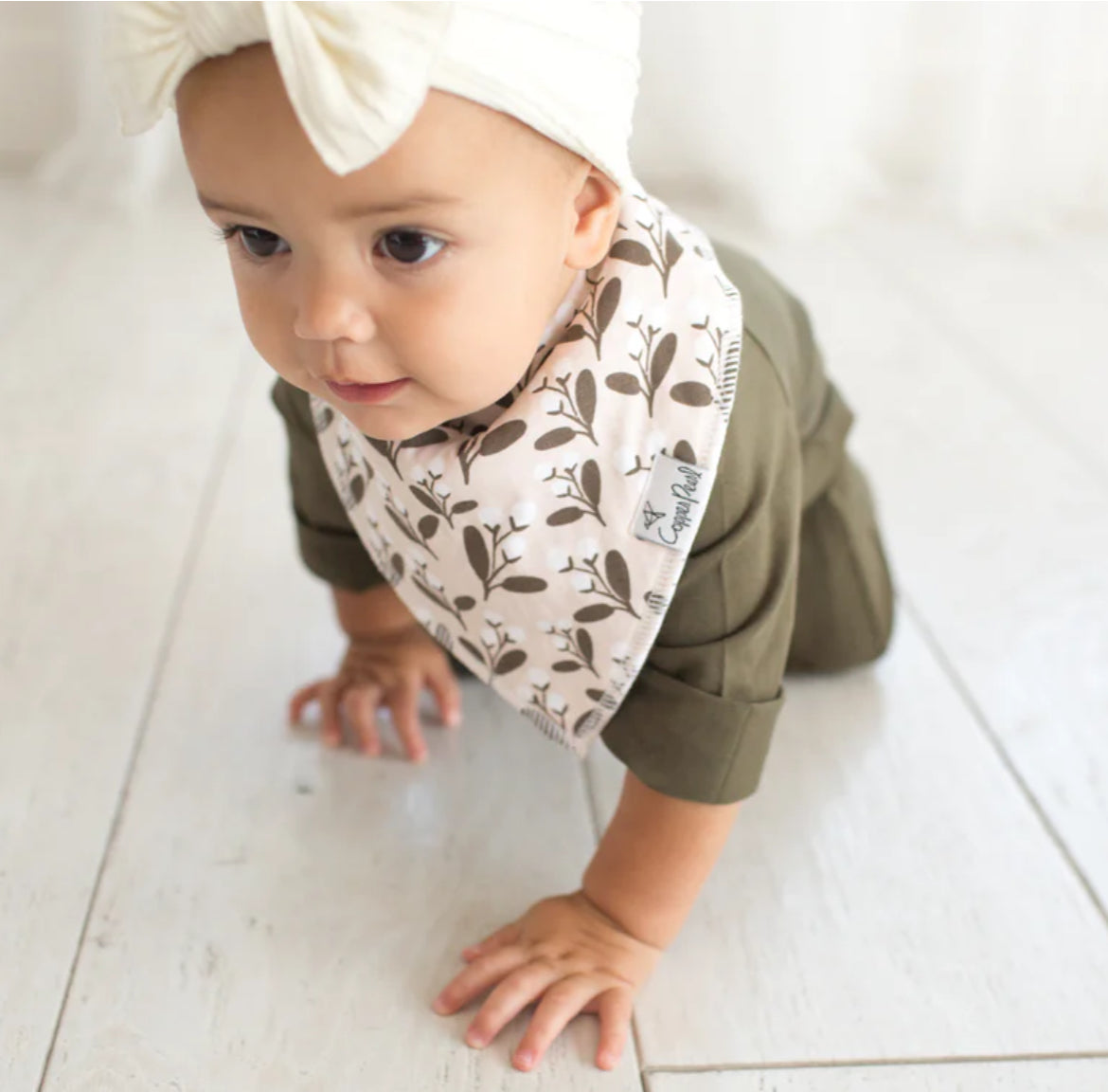 Copper Pearl- Bandana Bibs-Olive