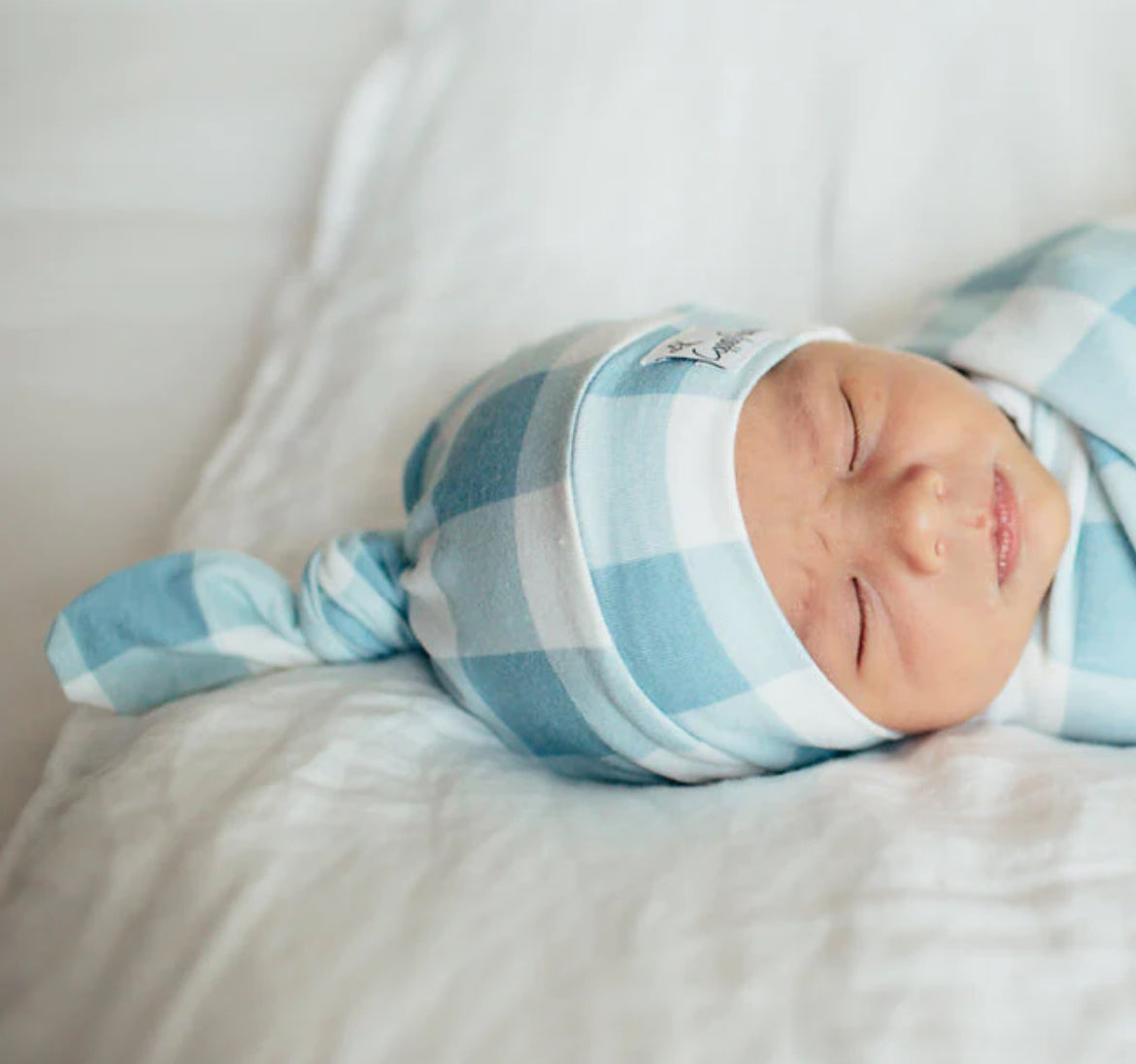 Copper Pearl- Newborn Top Knot Hat- Lincoln