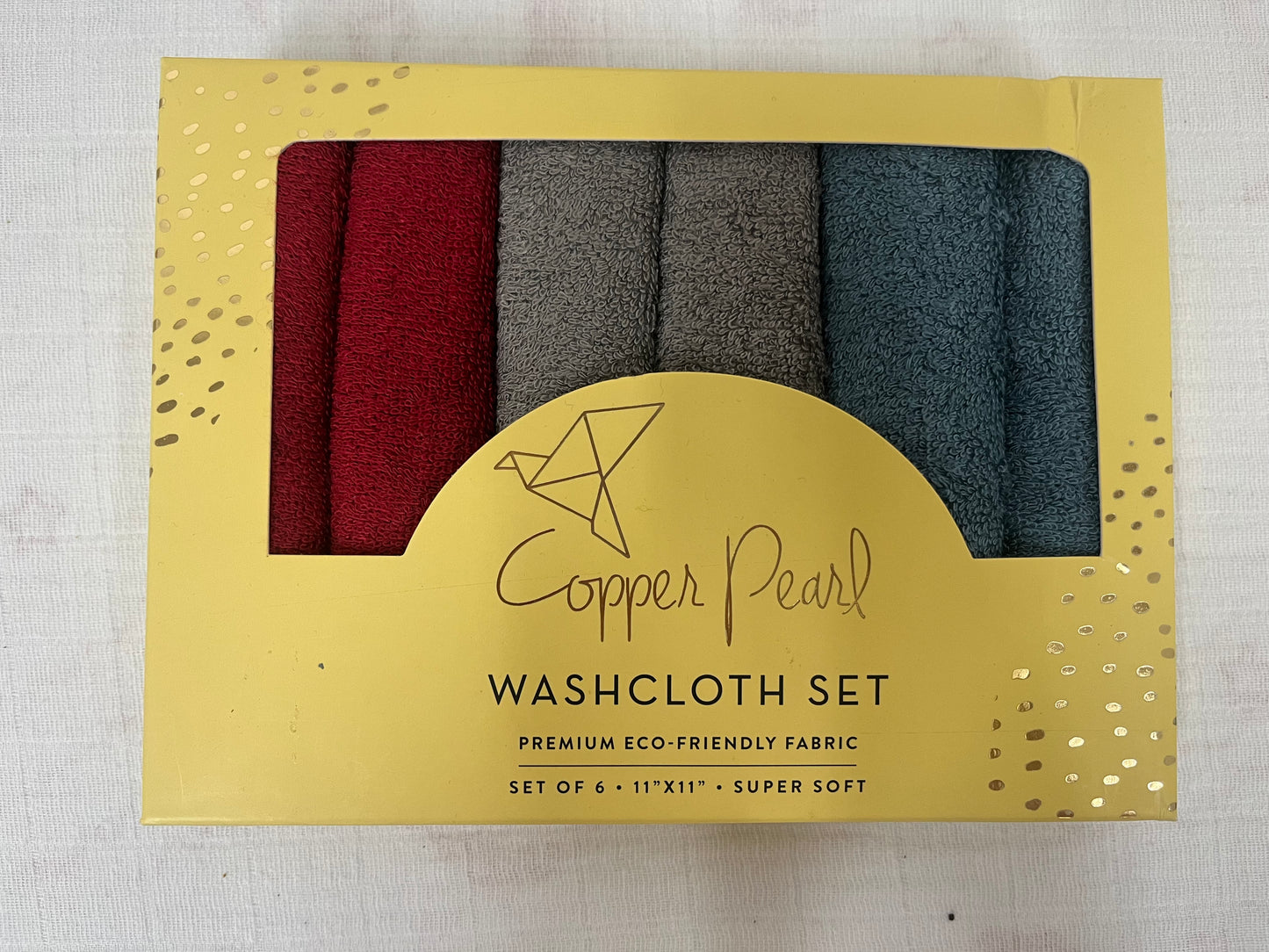 Copper Pearl- Washcloth Set- Chief