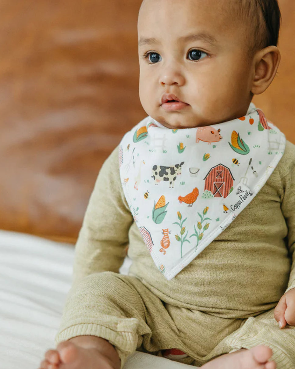 Copper Pearl- Bandana Bibs-Farmstead