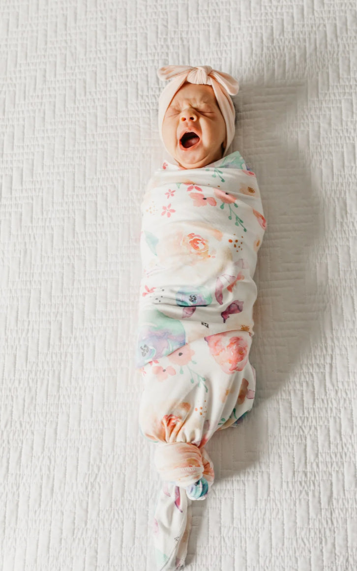 Copper Pearl- Swaddle Blanket-Bloom