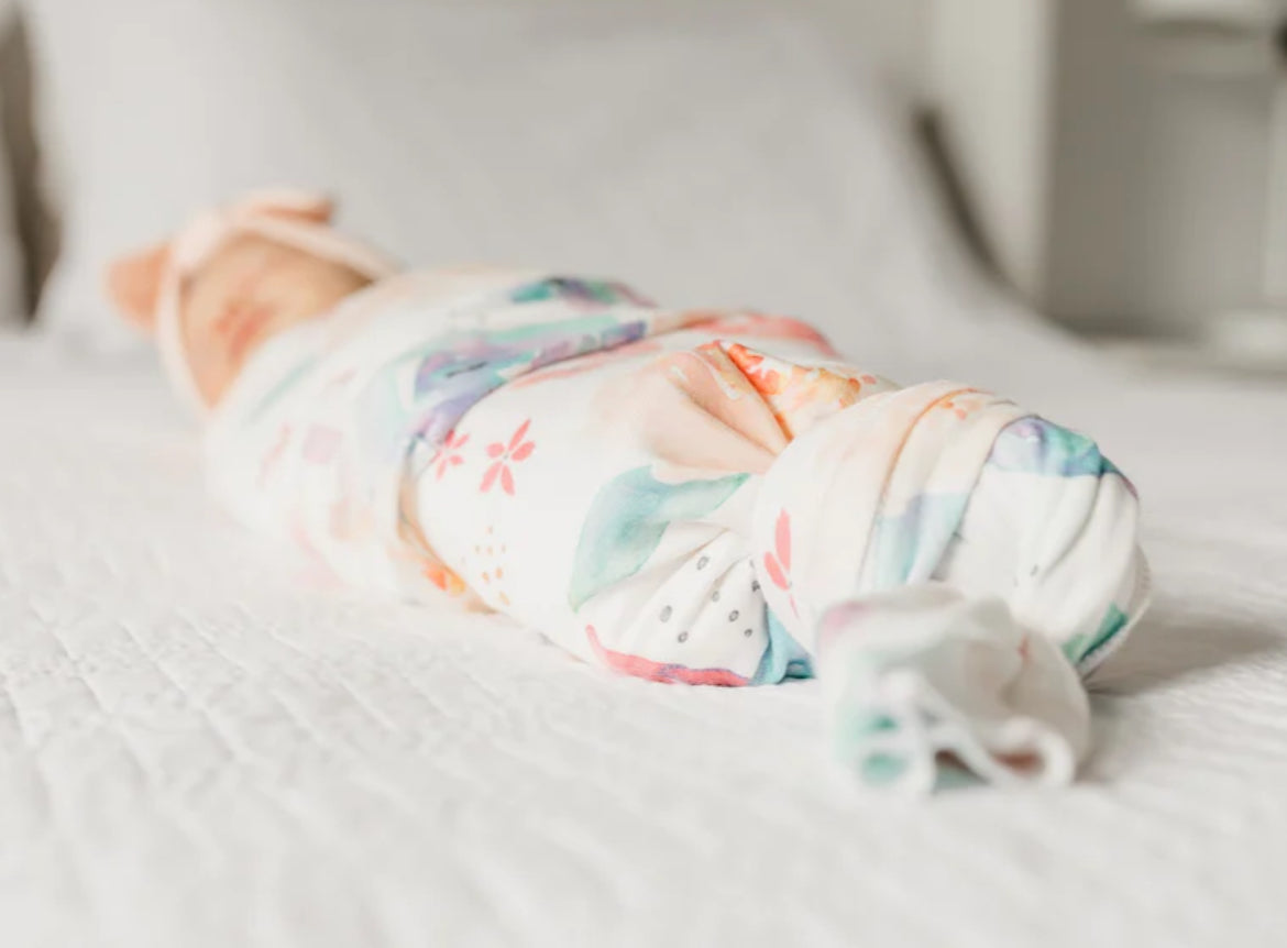 Copper Pearl- Swaddle Blanket-Bloom