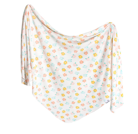 Copper Pearl- Swaddle Blanket- Daisy