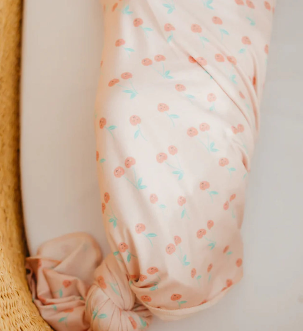 Copper Pearl- Swaddle Blanket- Cheery