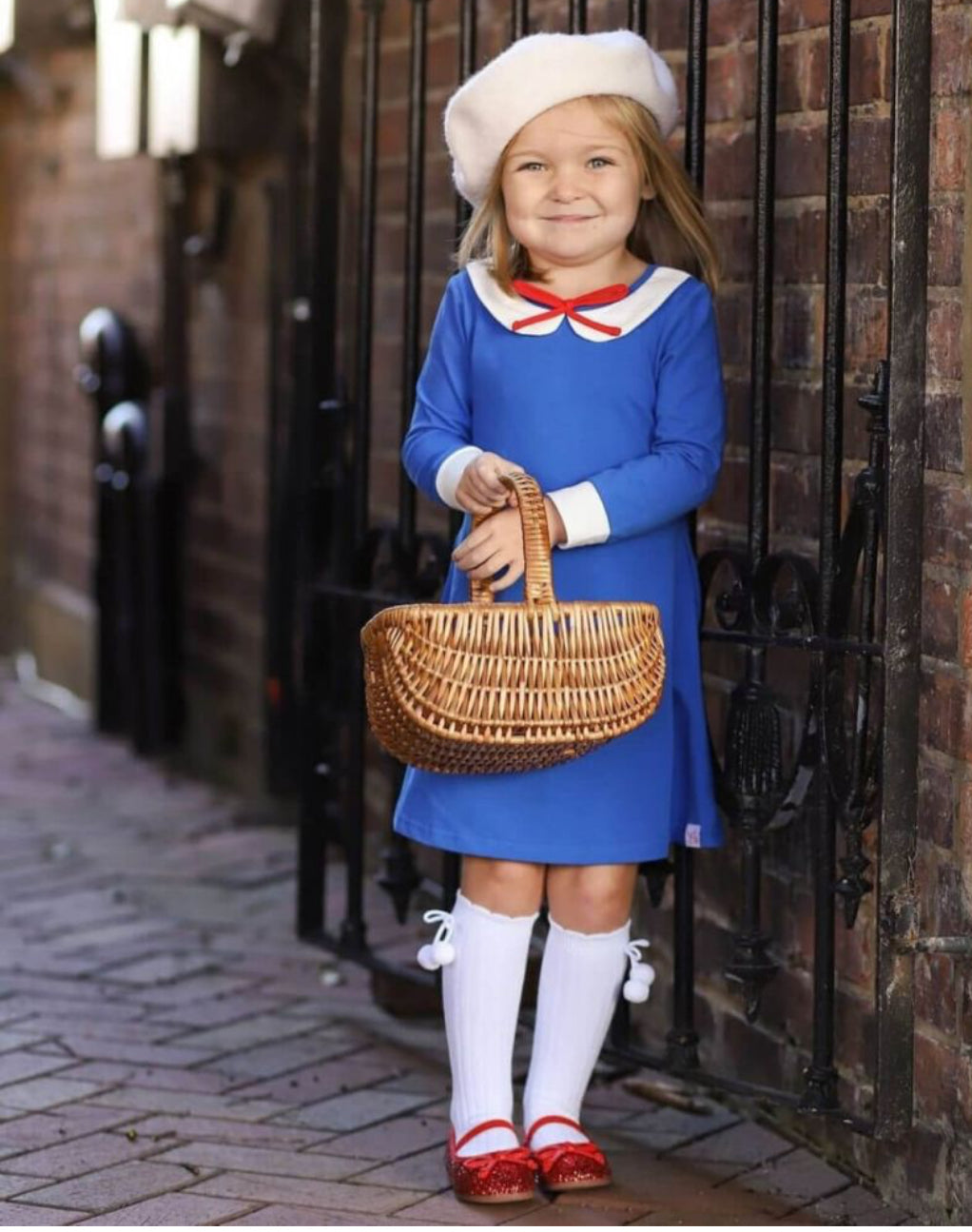 Jefferies Socks- Pom-Pom Knee High Socks-White