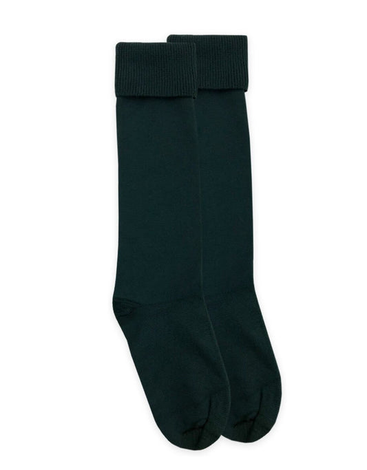 Jefferies Socks- School Uniform Nylon Knee High Socks-Hunter Green