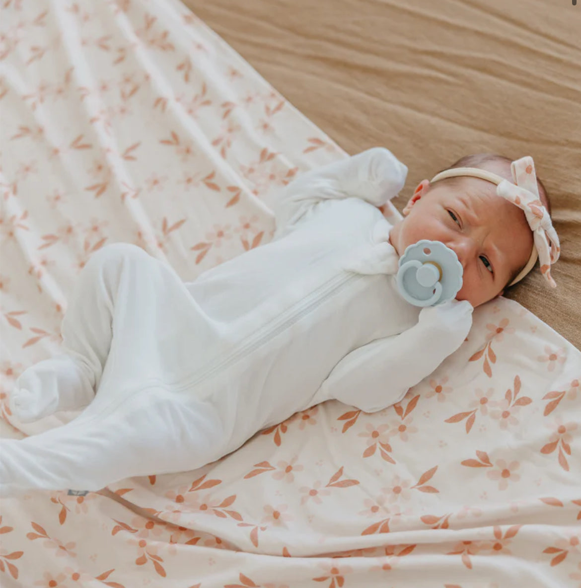 Copper Pearl- Swaddle Blanket- Rue