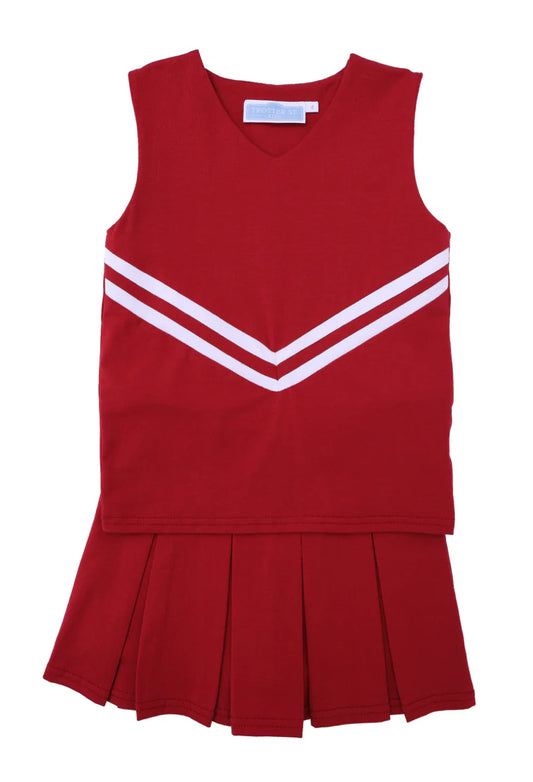 Trotter Street Kids- Cheer Uniform(18in Doll)/ Crimson