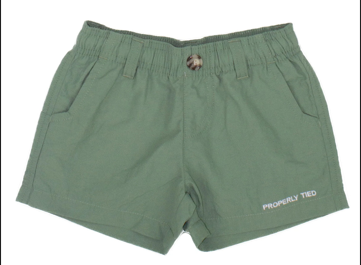 Properly Tied- Youth Mallard Shorts- Sage