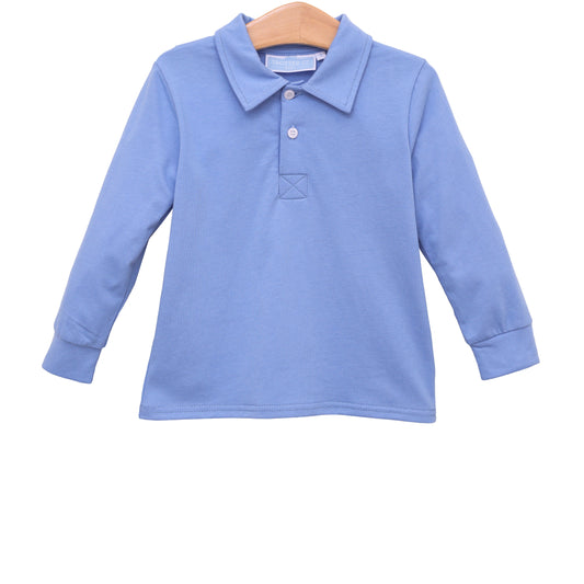 Trotter Street Kids- Jackson Polo- Malibu Blue